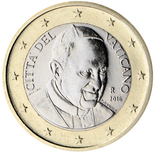 2014 Vatican 1euro 2016