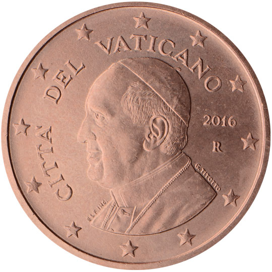 2014 Vatican 5cent 2016