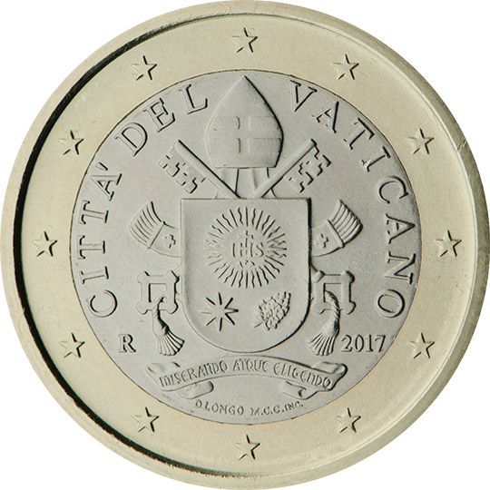 2017 Vatican 1euro 2017