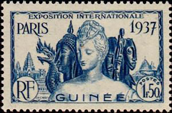 1937 GuineeFR PO124 International Exhibition of Paris
