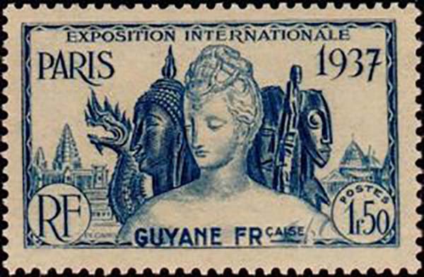 1937 GuyaneFrancaise PO148 International Exhibition in Paris