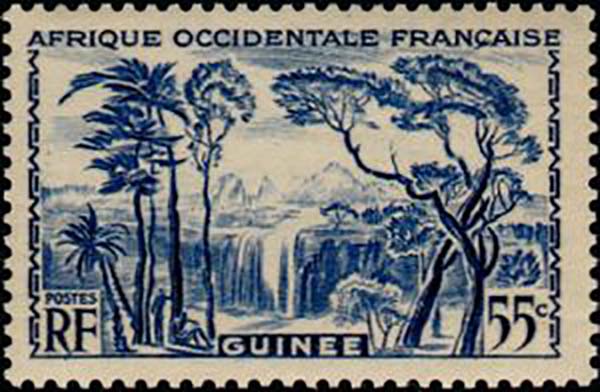 1938 Guinee PO136 Landscape falls