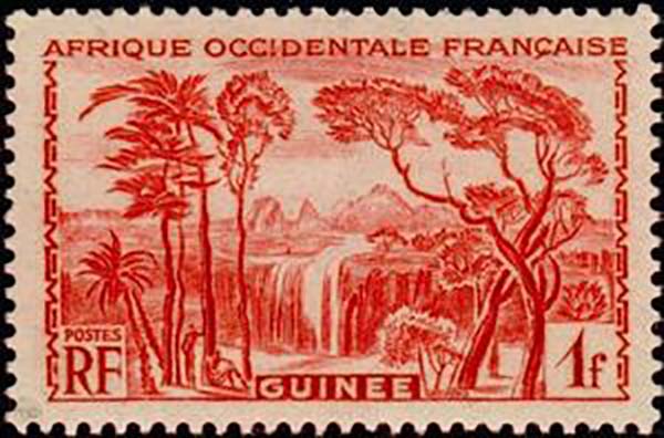 1938 Guinee PO139 Landscape falls